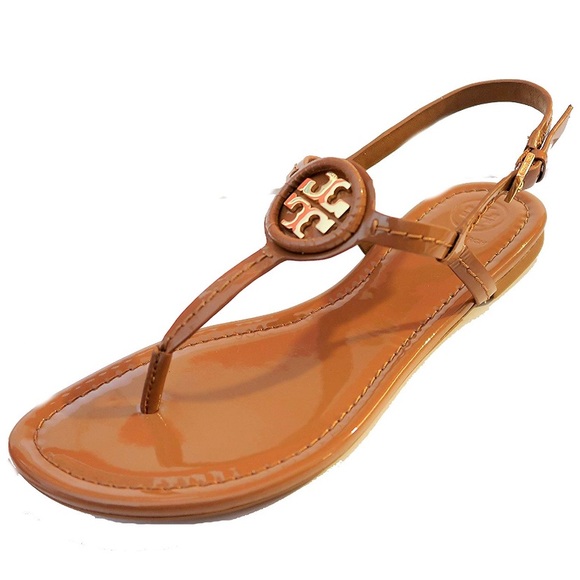 Tory Burch Shoes - Tory Burch Dillan Patent Sandal Royal Tan 8